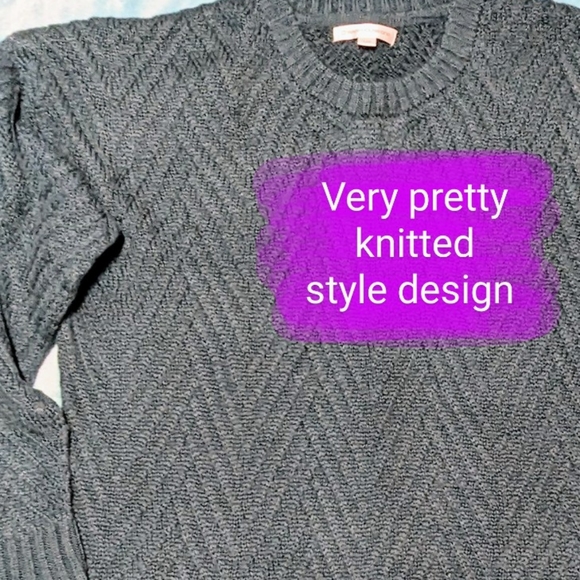 Warehouse One, BNWOT, dark teal/emerald green size LG, knitted style sweater - Picture 7 of 14